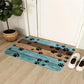 Tapis Antidérapant pour Animaux – Motif Patte de Chien/Chat, Confortable et Absorbant pour Entrée ou Litière
