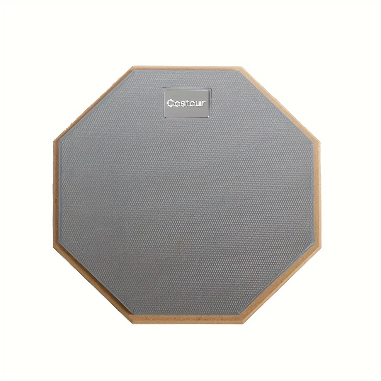 Pad d’Entraînement Batterie Silencieux – Practice Pad Octogonal 12” Costour avec Surface Antidérapante et Rebond Réaliste