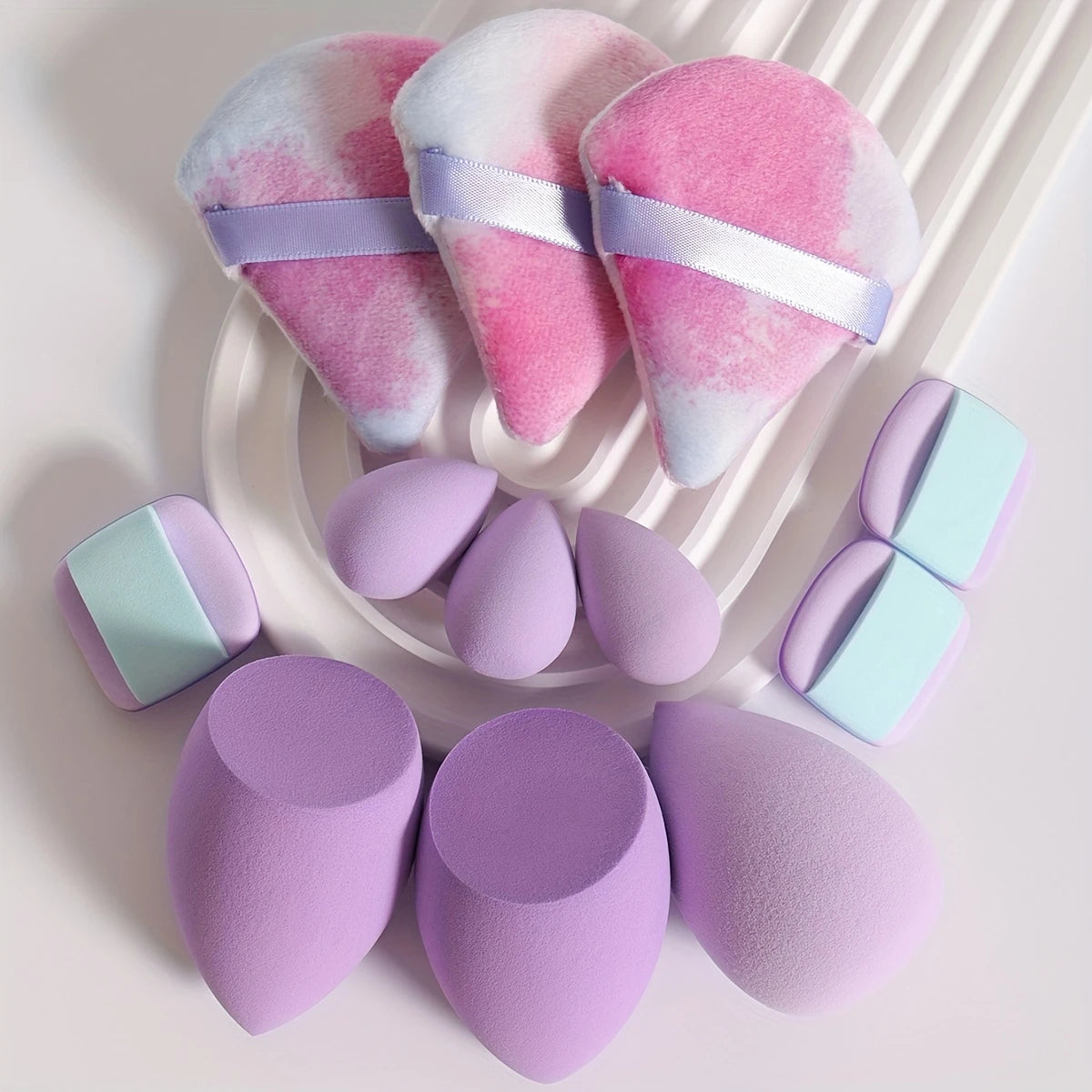 Ensemble de Blenders et Éponges Maquillage Multi-Formes – Application Zéro Défaut pour Teint Naturel et Unifié