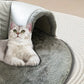 Tunnel Douillet pour Chats avec Coussin Moelleux – Lit Multifonction pour Chatons et Petits Animaux