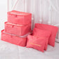 Set de 6 Organisateurs de Valise – Poches de Rangement pour Vêtements et Accessoires de Voyage