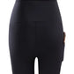 Short de Grossesse Gainant Noir avec Poche Latérale – Legging Court Confort Maternité