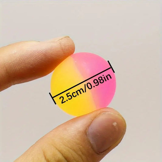 Mini balles rebondissantes colorées 2,5 cm – Jouet amusant pour enfants et jeux d’extérieur