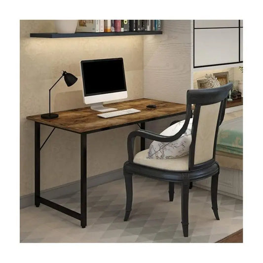 Bureau Industriel en Bois et Métal – Table de Travail Minimaliste pour Ordinateur et Télétravail