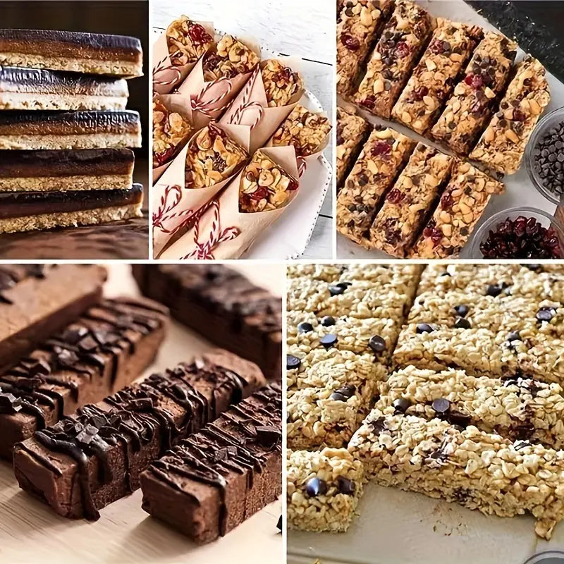 Moule en Silicone pour Barres de Céréales et Énergétiques – Préparation Maison de Snacks Sains et Protéinés