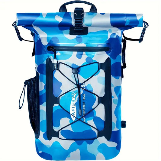 Sac à dos étanche camouflage bleu – Grande capacité, idéal sport et plein air