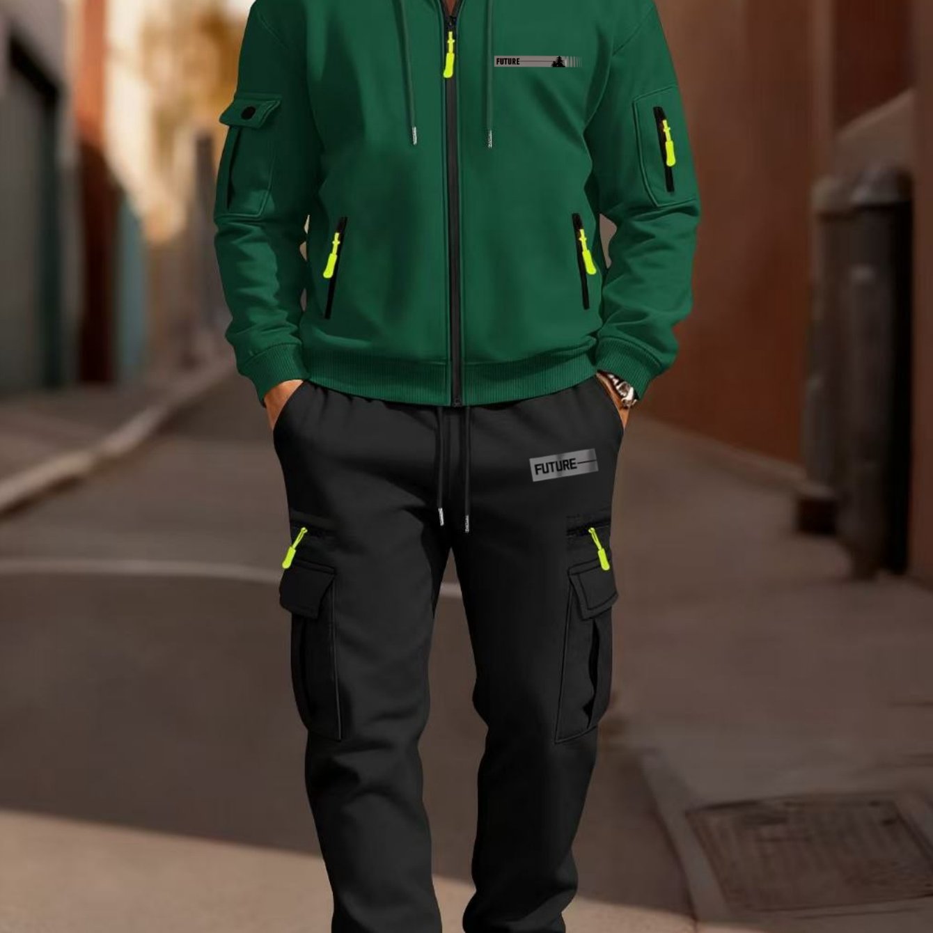 Vert Foncé + Noir