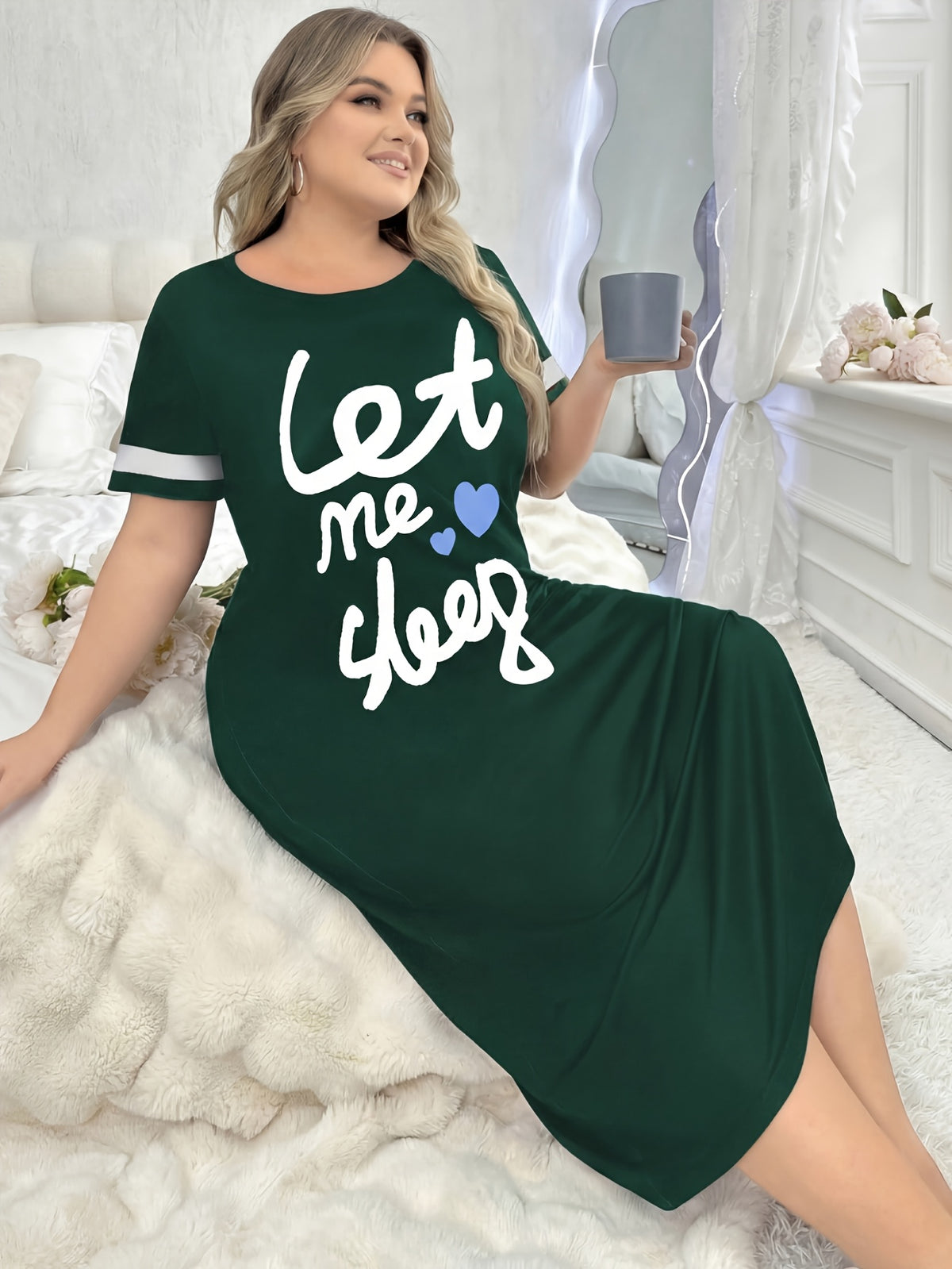 Robe longue de nuit pour femmes grandes tailles