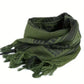 Écharpe keffieh homme vert militaire – Chèche léger à franges pour style tendance et outdoor