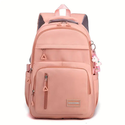 Sac à dos étudiant – Grande capacité, design tendance et ultra-confortable, coloris Orange