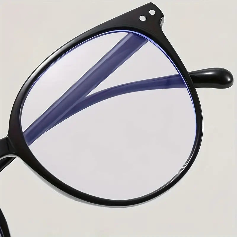 Lunettes de vue femme rétro – Monture noire ronde élégante et tendance