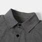 Chemise décontractée unie à boutons pour homme