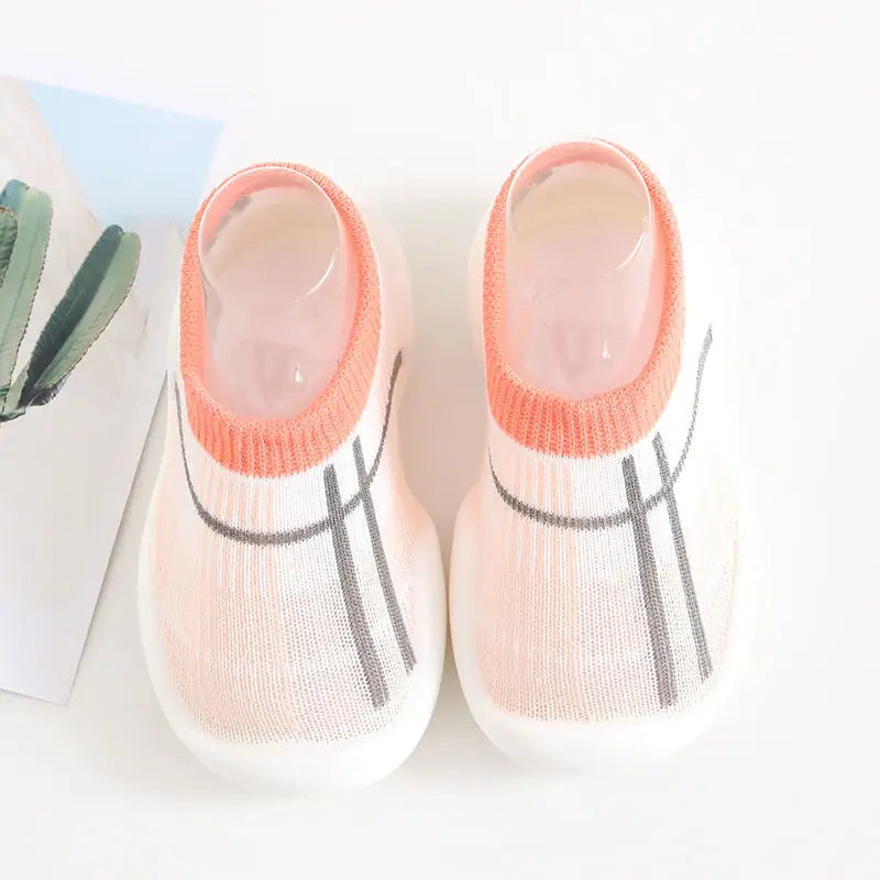 Chaussures bébé garçon souples motif léopard – Baskets antidérapantes en maille respirante pour premiers pas