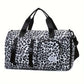 Sac de Voyage Sport et Week-End Rose Imprimé Léopard, coloris Léopard noir