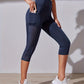 Pantalon Capri de Sport de Levage de Hanche de Contrôle de Ventre