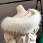 Faux col femme en fausse fourrure blanche
