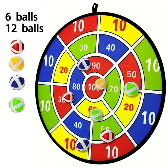Cible de fléchettes velcro avec balles colorées – Jeu de lancer sécurisé pour enfants et famille | Jeux et Accessoires