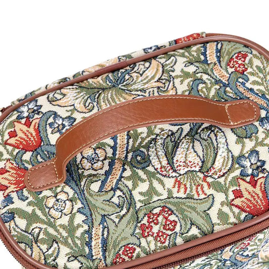 Trousse de toilette vintage à motifs floraux  Élégance et style rétro