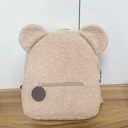 Sac à dos femme en peluche personnalisable – Style mignon, doux et confortable