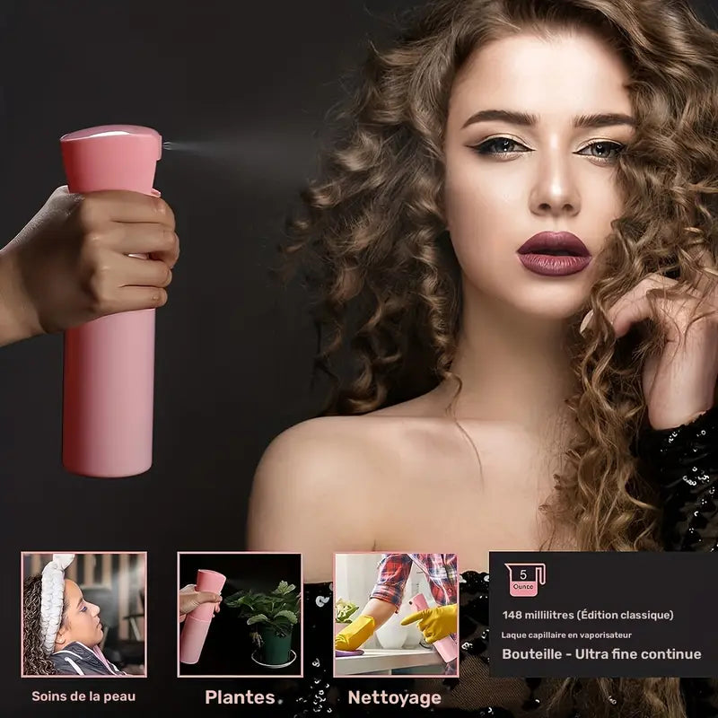 Kit Coiffure Complet 4 en 1 – Brosse, Peignes, Brosse à Baby Hair et Vaporisateur pour Styling Précis