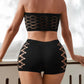 Ensemble bandeau et shorty ajouré – Lingerie confortable et sexy pour femme