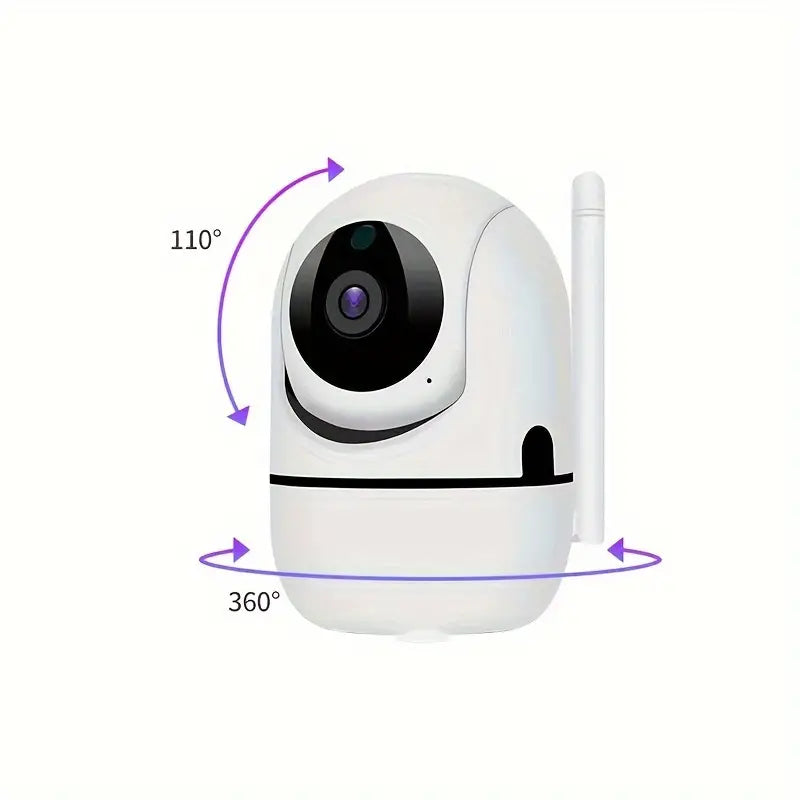 Caméra de Surveillance Wi-Fi HD avec Vision Nocturne Infrarouge – Suivi en Temps Réel sur Smartphone