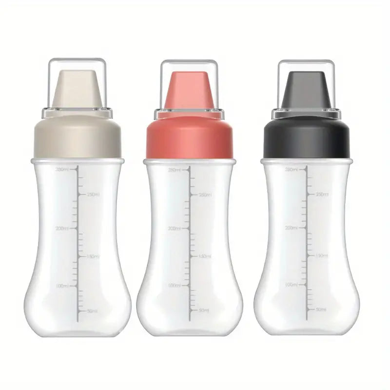 Bouteille Doseuse Graduée 250ml – Distributeur de Sauces et Condiments avec Bouchon Hermétique