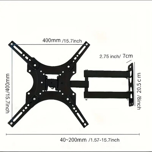 Support TV mural articulé – Meuble RV réglable pour écran plat, gain de place et confort de visionnage