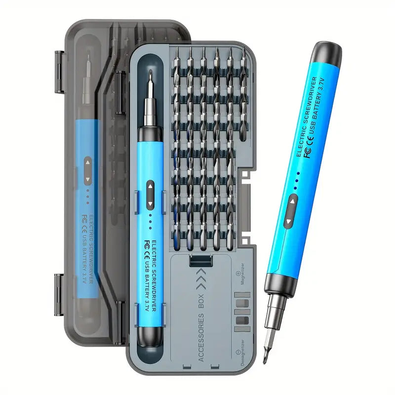 Tournevis Électrique Rechargeable USB – Kit Multifonction avec Embouts de Précision pour Réparation