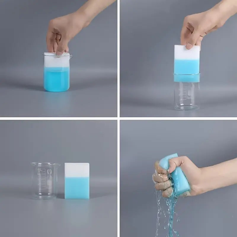 Éponge Magique Nettoyante avec Réservoir de Liquide – Absorption et Libération d’Eau Faciles | Accessoires Salle de Bain