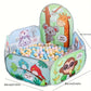 Piscine à balles pliable pour enfants avec motifs animaux – Aire de jeu intérieure et extérieure