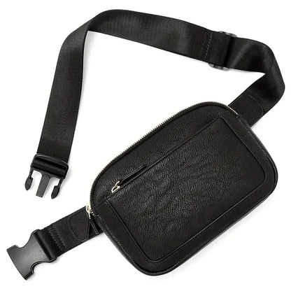 Sac bandoulière homme en simili cuir, coloris Noir