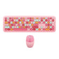 Clavier Sans Fil Bleu Pastel + Souris 2.4G – Kit Ergonomique USB pour PC et Ordinateur Portable