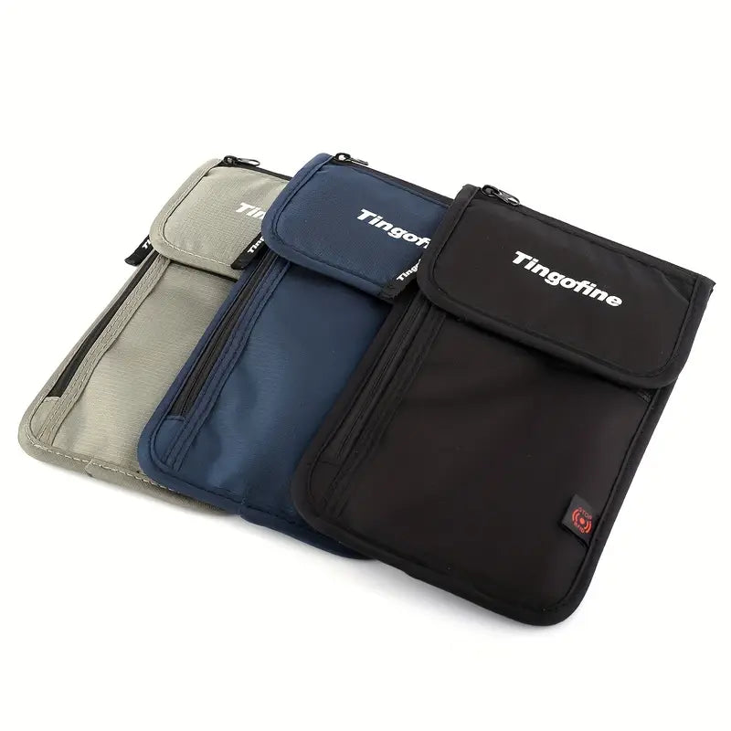 Porte-passeport tour de cou TigerNu  Pochette antivol discrète pour voyageur organisé