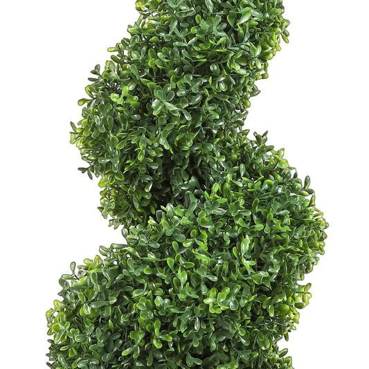 Topiaire artificiel en spirale  Plante décorative réaliste pour jardin, terrasse ou balcon