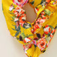 Body Bébé Fille à Fleurs Jaune avec Bandeau – Pyjama Combiné Confortable et Élégant