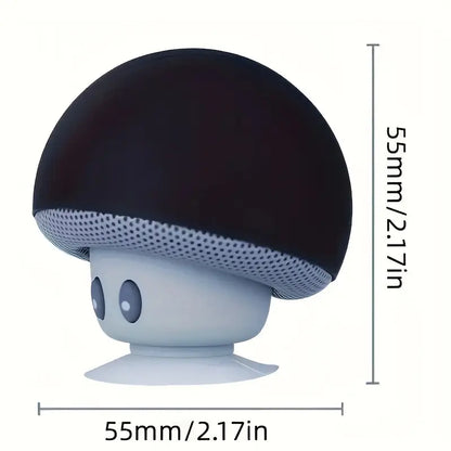 Mini Enceinte Bluetooth USB Champignon – Haut-Parleur Portable avec Ventouse et Micro Intégré