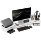 Support d’Écran d’Ordinateur avec Tiroirs de Rangement – Rehausseur Bureau Ergonomique pour PC, Laptop et Tablette