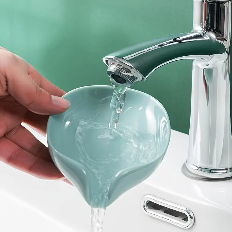 Porte-Savon Égouttoir Auto-Drainant – Support Incliné Antidérapant pour Lavabo, Douche ou Évier