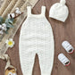 Ensemble tricot bébé avec bonnet – Salopette chaude et confortable