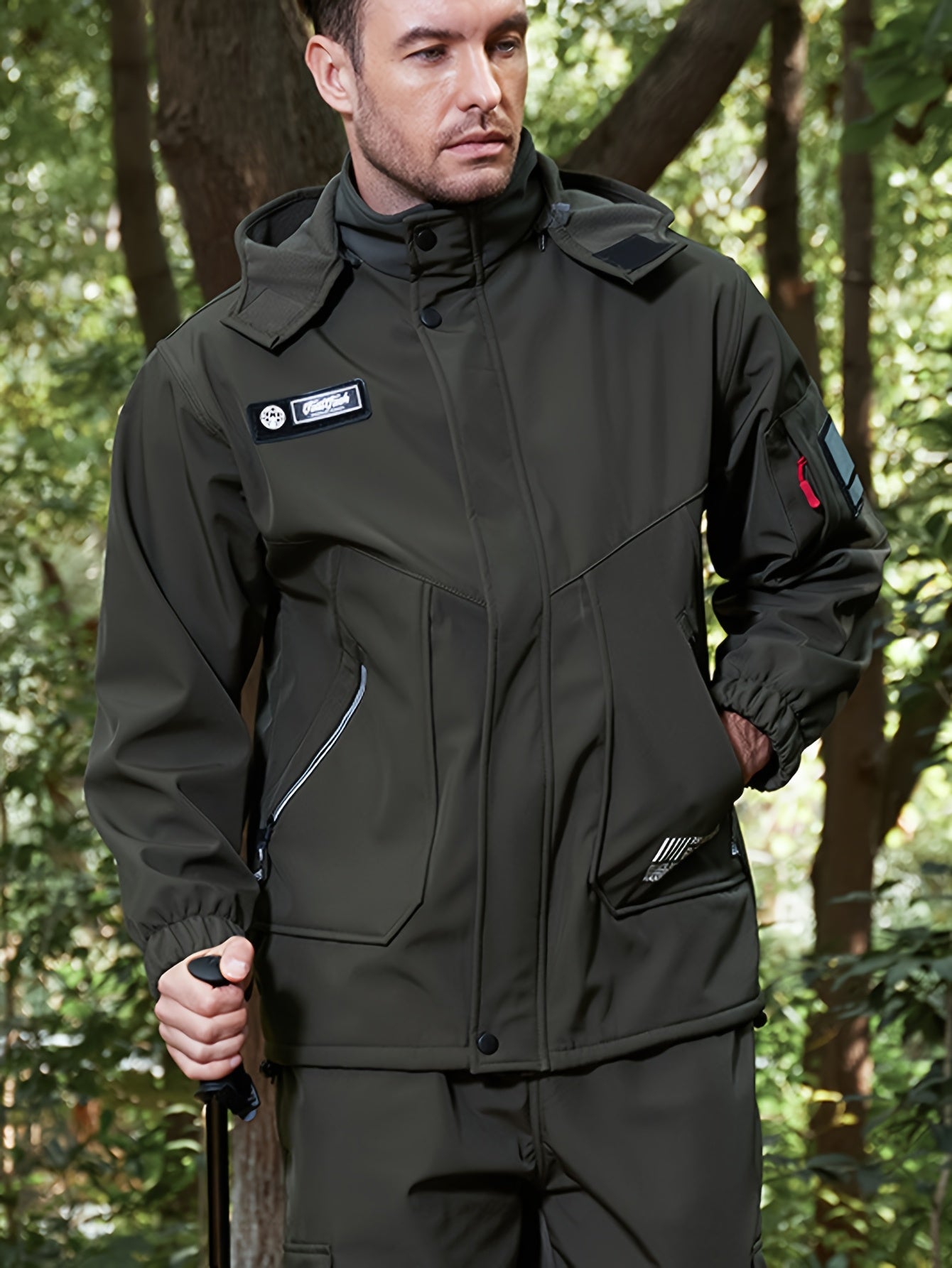 Ensemble d'hiver chaud en polaire épaisse pour hommes