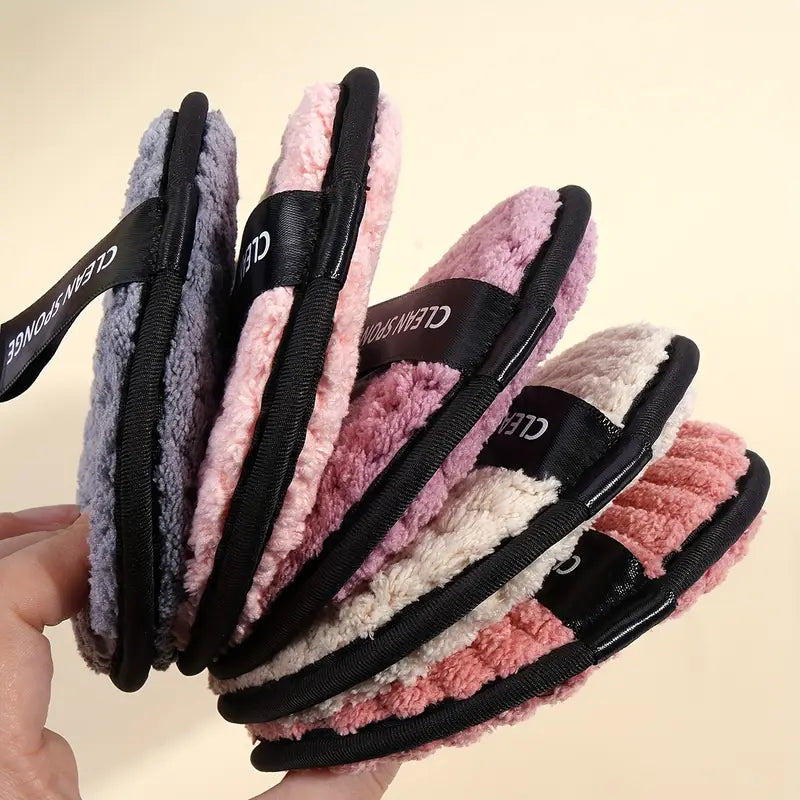 Disques Démaquillants Réutilisables en Microfibre – Lot de 5 Lingettes Lavables Douces & Écologiques pour Nettoyage Visage