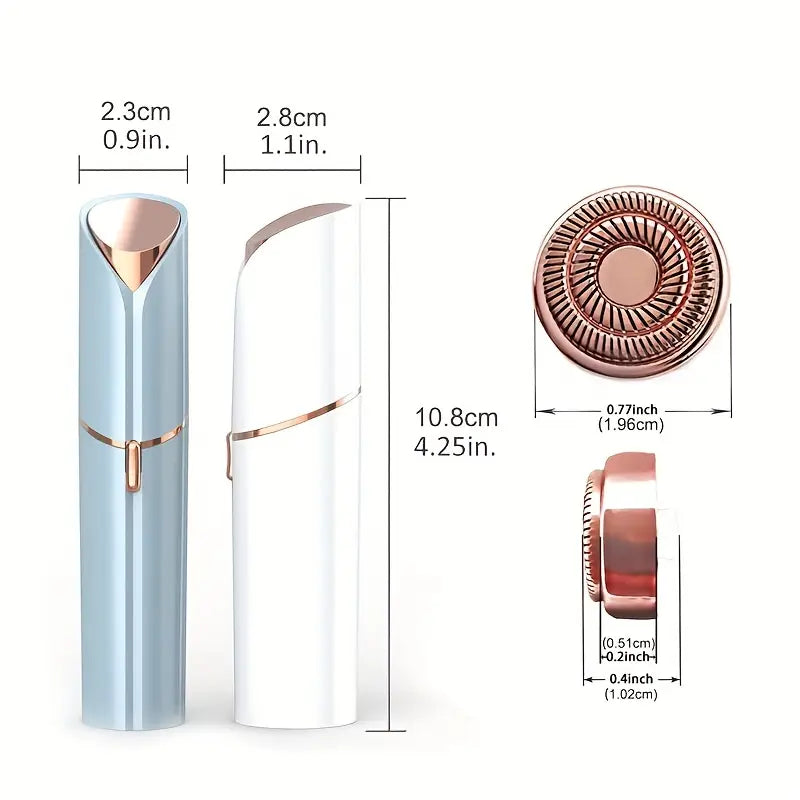 Rasoir Électrique Sourcils et Visage Femme – Mini Épilateur Sans Douleur Format Rouge à Lèvres