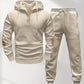 Ensemble Homme : Sweat à Capuche Jacquard Tricoté et Pantalon