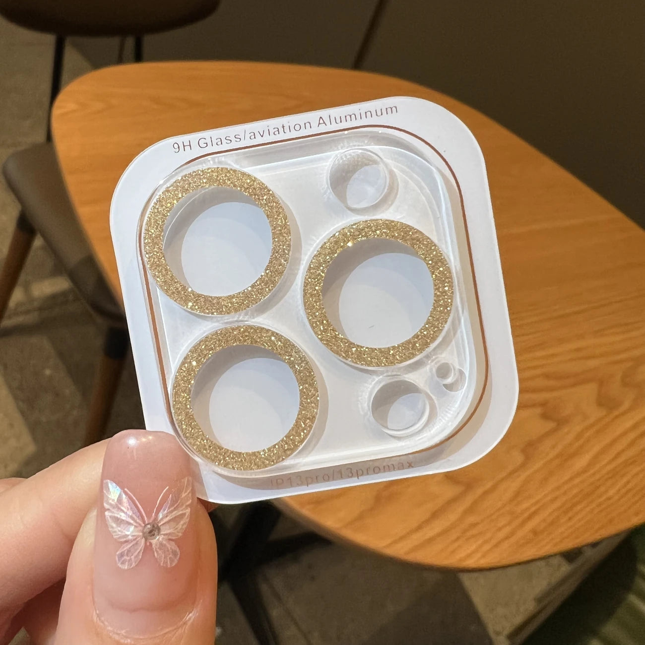 Décor Strass pour Objectifs de Téléphone – Ensemble de 3 Anneaux Brillants Multicolores pour Caméra