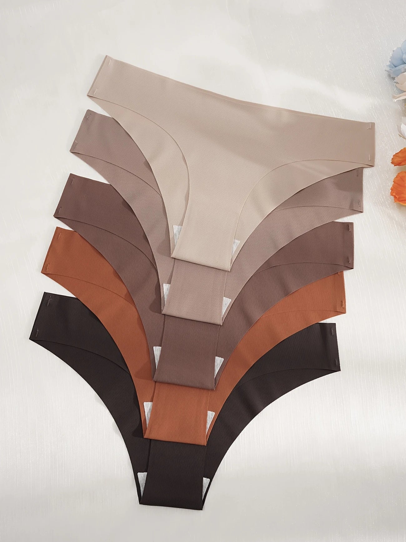 Lot de bas de bikini invisibles effet seconde peau – 5 couleurs nudes pour toutes les carnations