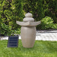 Fontaine d’extérieur zen en pierre artificielle  Décoration apaisante pour jardin, terrasse et bassin