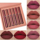Coffret 6 Rouges à Lèvres Liquides Mat – Teintes Nude & Rosées Longue Tenue