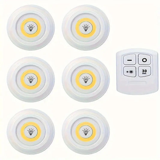Lot de 3/6 Lampes LED Tactiles avec Télécommande – Éclairage Sans Fil Intelligent à Intensité Réglable