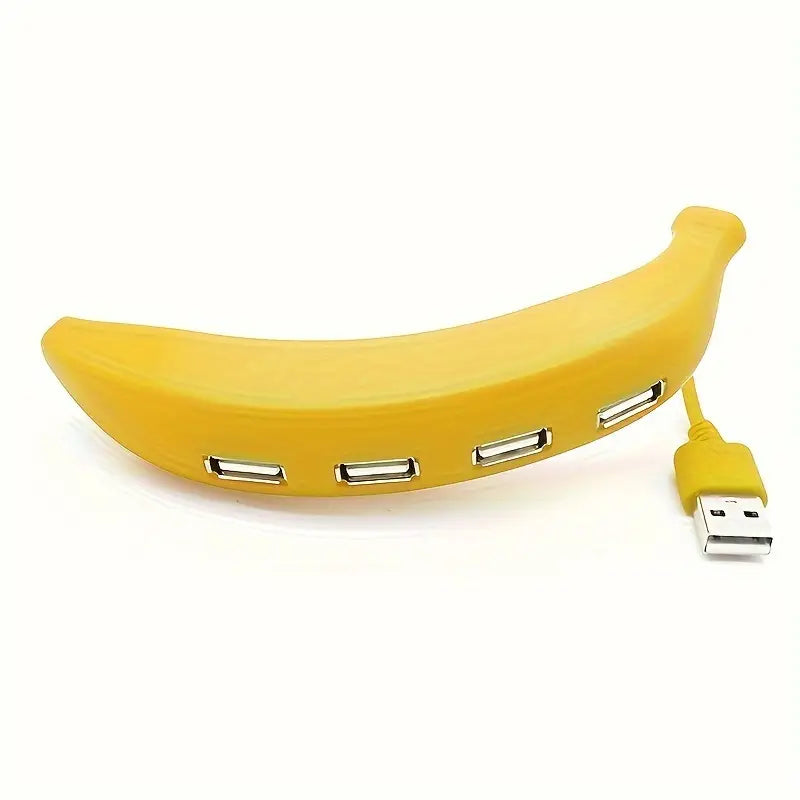 Hub USB 2.0 à 4 Ports – Design Original Banane pour PC et Ordinateur Portable | Hubs et Adaptateurs